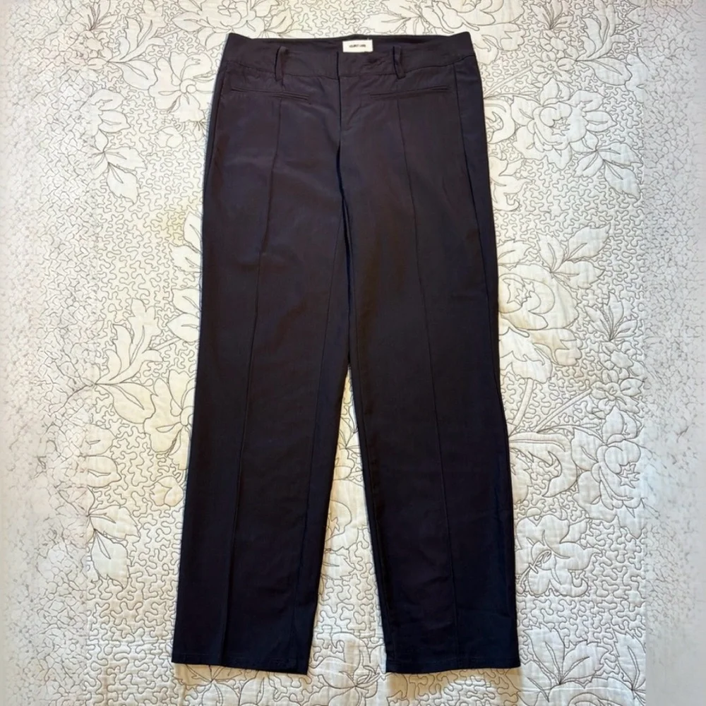 Helmut Lang Wool Blend Ankle Crop Pants Tailored Trousers Front Crease Seam~ 4🧡